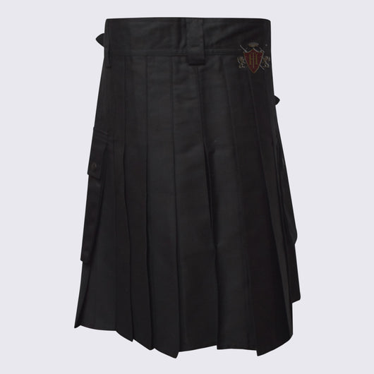 Men's Modern Black Utility Kilt