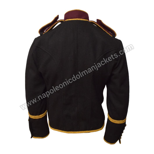 Black Hussar Twill Marching Band Jacket Bold and Stylish Performance Wear