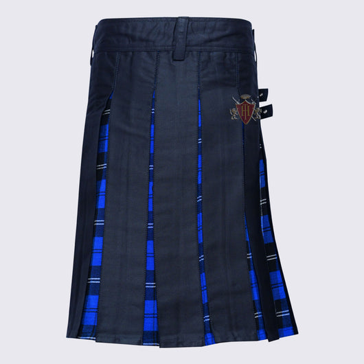 Men's Modern Ramsey Blue (Dark) Hybrid Kilt