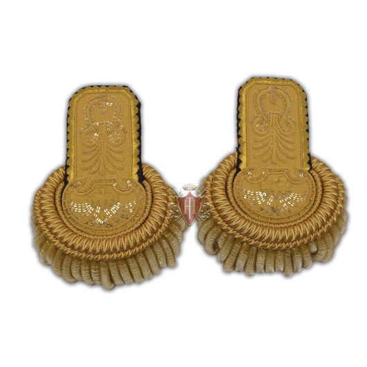 Shoulders/Epaulette Gold Bullion Hand Embroidery Officer