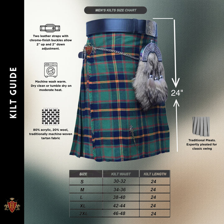 Men’s USMC Tartan Kilt – Tartan Heritage