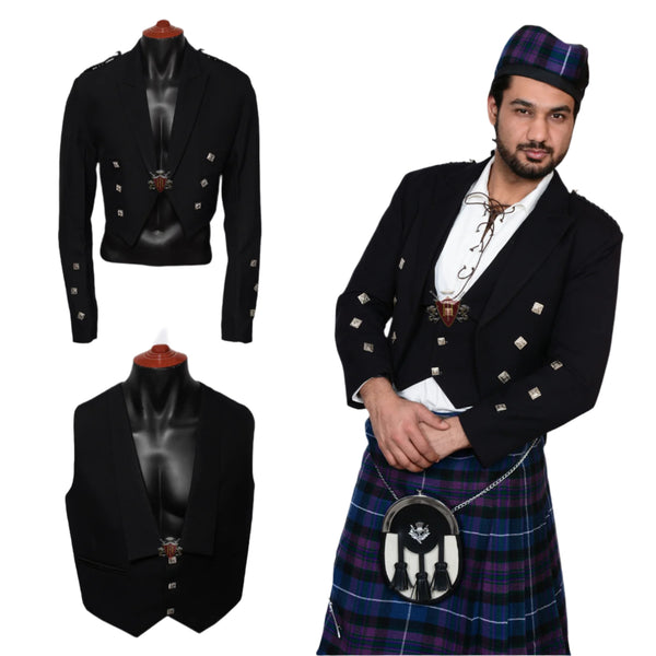 Prince Charlie Kilt Jacket with Vest