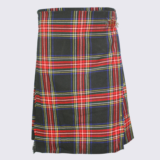 Men’s Black Stewart Tartan Kilt